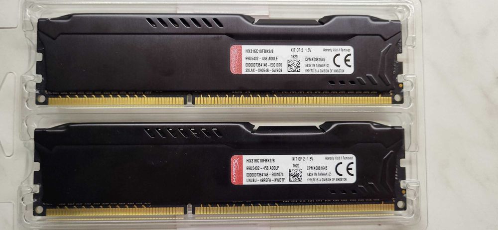 Оперативная память HyperX DDR3-1600 8192MB PC3-12800 (2x4096) FURY