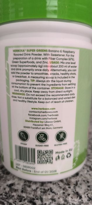 Herboxa super greens- 300 g