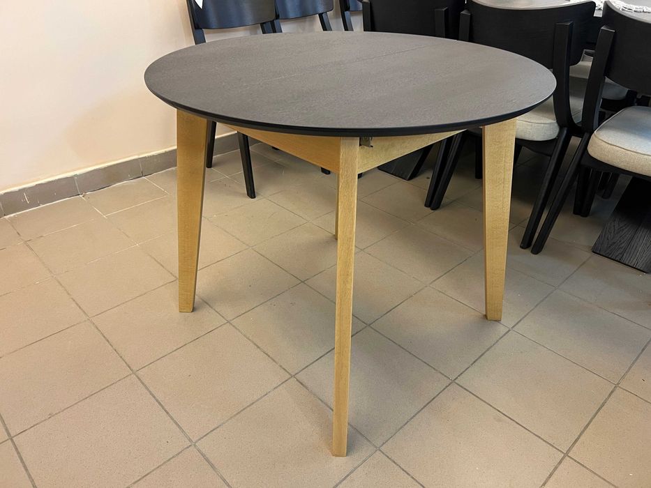 Стіл Марс Д90+30 кухонний круглий розкладний буковий на кухню бук