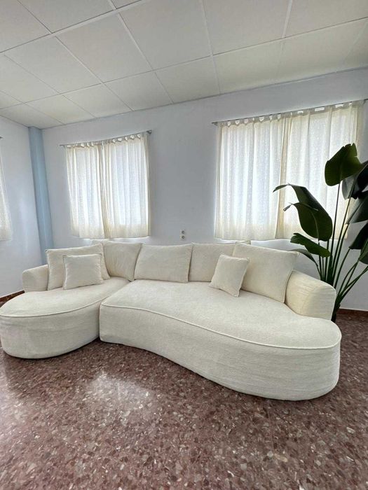 Sofá chaise longue bege novo - entrega gratuita!!