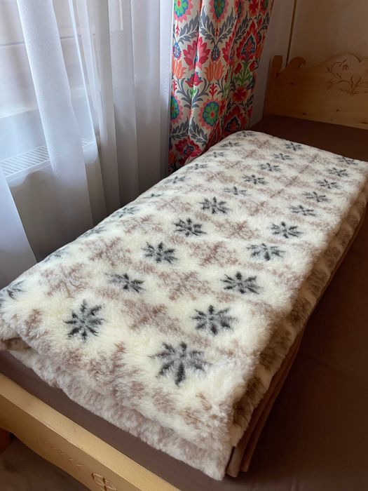 Koc wełniany, owczy 200x220 Merino 100%