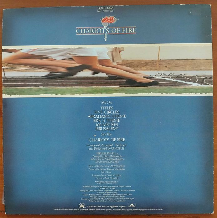 Vinil: Vangelis “Music from the original soundtrack Chariots of