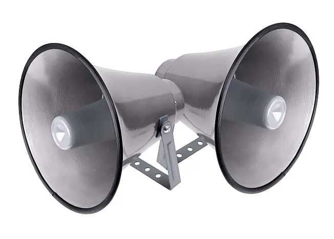 2 x Megafon horn 30 cm 25W do montażu