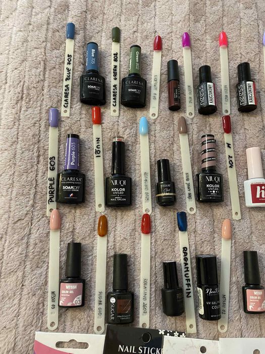 Lakiery do paznokci - zestaw lakiery hybrydowe + akcesoria