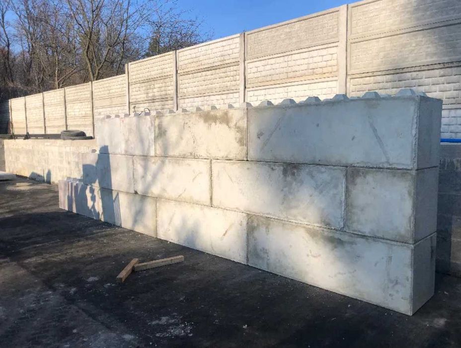 Bloki betonowe LEGO, blok betonowy, mur oporowy, zasieki w Lublinie
