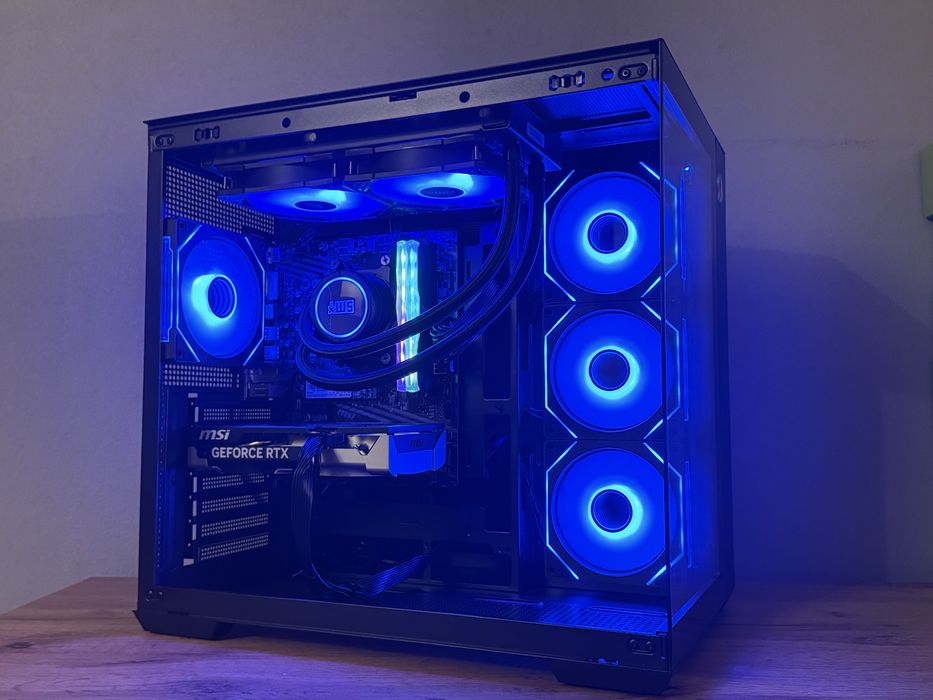 Nowy Komputer Gamingowy RTX 5060 Ryzen 5 FV23% AIO Akwarium do Gier