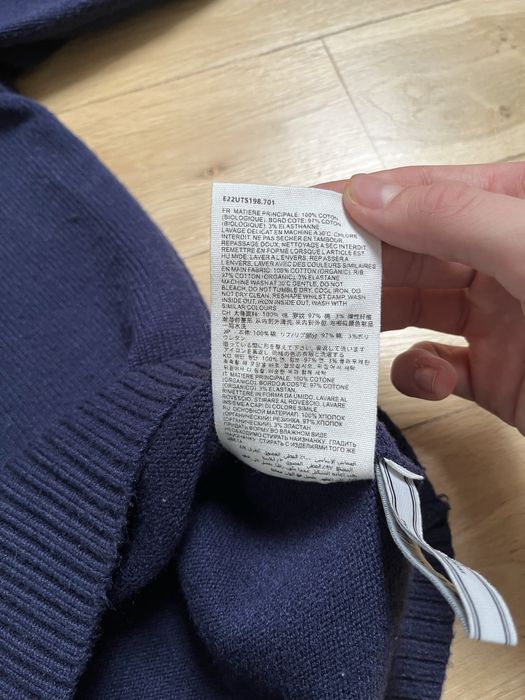 Sweter Ami Paris z sercem Granatowy