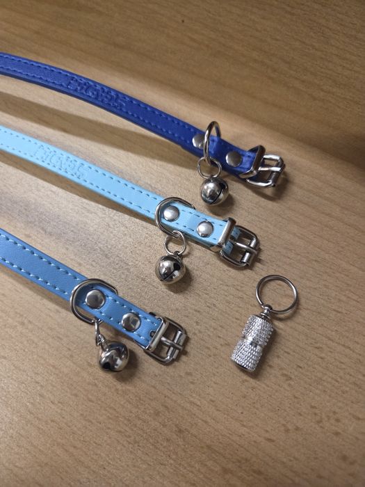 Obroża dla kota 3 sztuki z kapsułą na dane