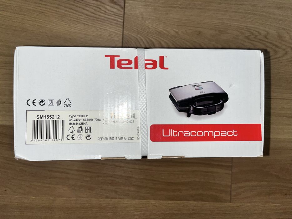 Opiekacz Tefal Ultracompact 700W – nowy, zapakowany