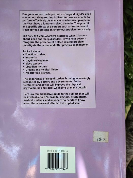 ABC of Sleep Disorders (Colin M. Shapiro)