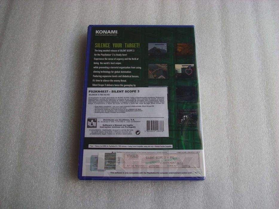Silent Scope 3 playstation ps2
