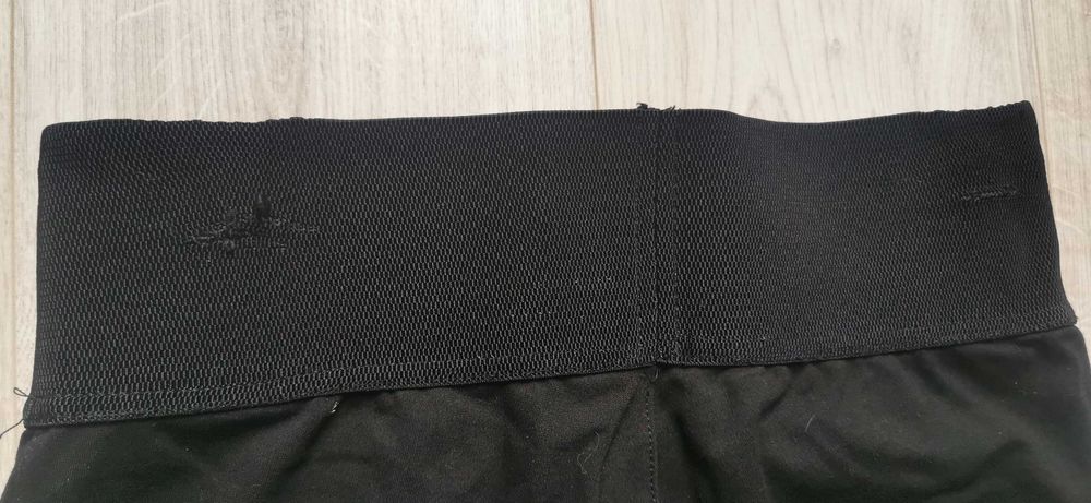 Czarne jegginsy rurki wysoki stan Elara z zamkami | Rozmiar 40 L | Stan DB