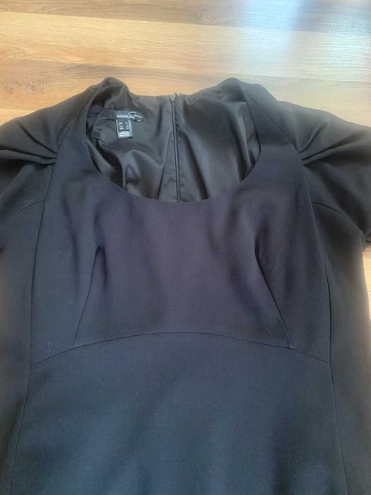 Sukienka Krótka Mała Czarna Mango Mini Elegancka r. L-XL / 40-42
