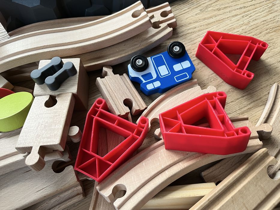 Kolejka drewniana ikea lupilu