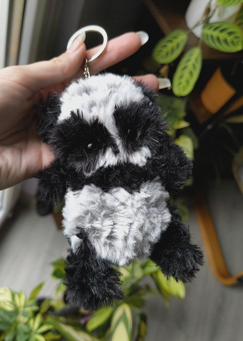 Breloczek Panda na szydełku