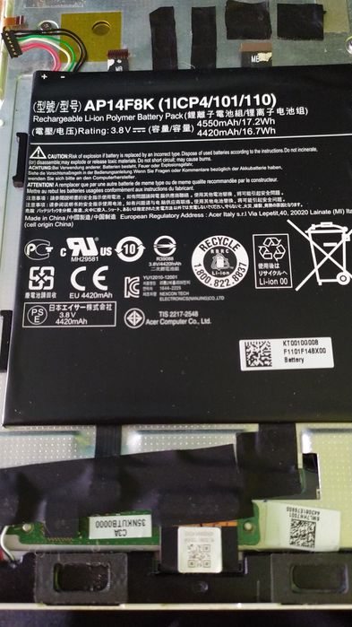 Części Acer Iconia One 8