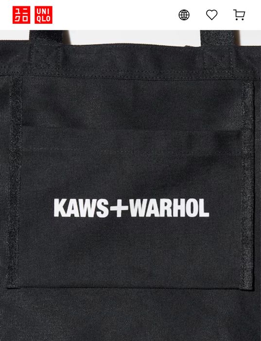 Комплект Kaws + warhol uniqlo футболка+ сумка