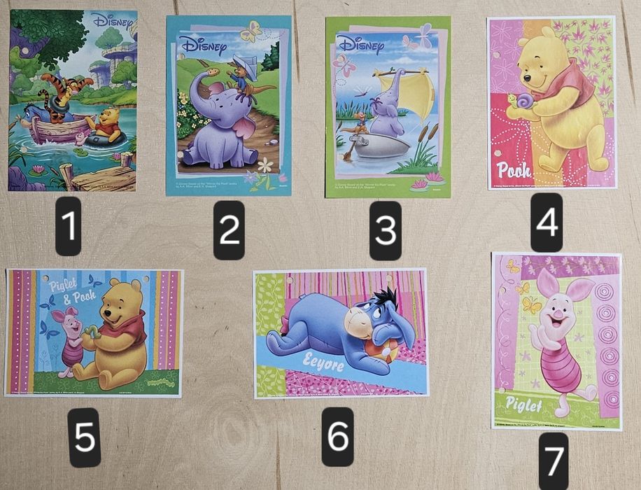 Karteczki kolekcjonerskie Kubuś Puchatek A6