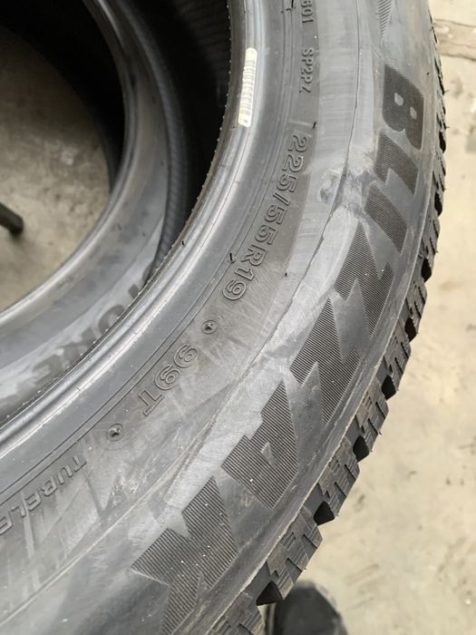 (8шт) нові 225/55R19 Bridgestone Blizzak Spike-02 (99T) зимові шини