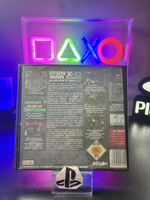 Iron Man /X O Manowar In Heavy Metal ps1 PlayStation 1