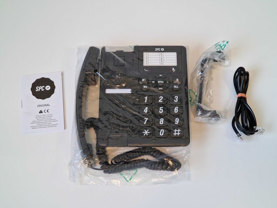 Stacjonarny telefon przewodowy SPC Original czarny