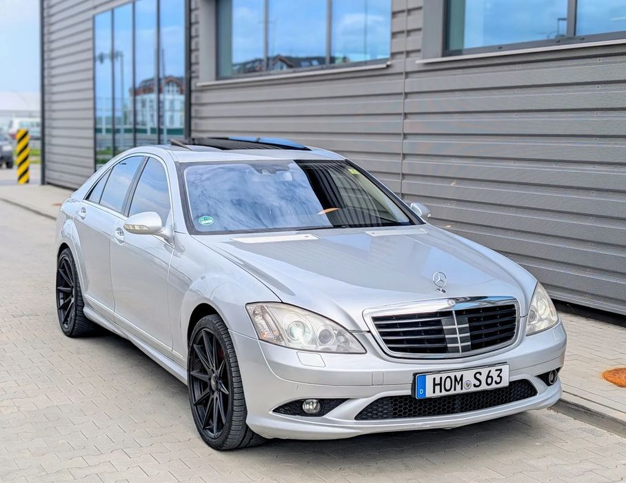 Mercedes-Benz Klasa S 5.5 V8 388KM Pakiet S63 AMG Monitory Dociagi Radar Nightvision