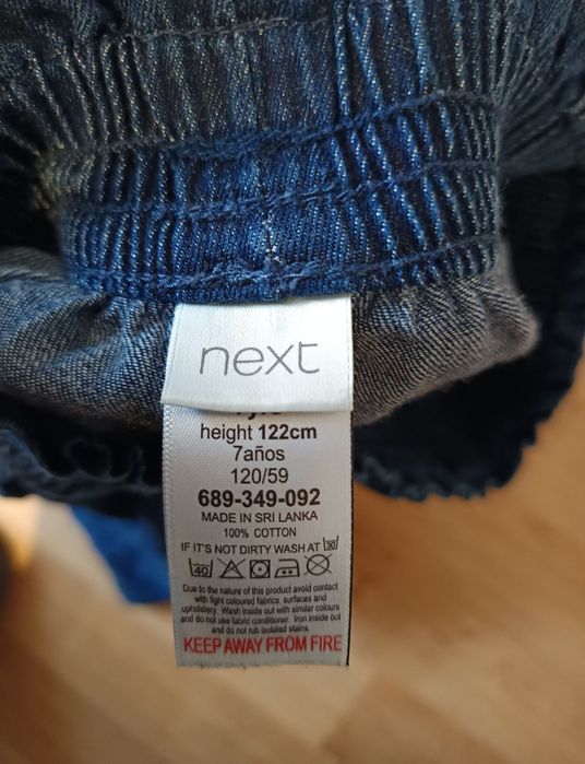 Nr193) spodenki 7 lat dla dziewczynki miękki materiał szeroka guma