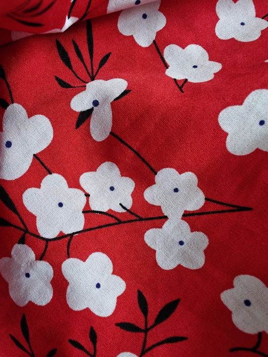 Плаття з воланом червоне в квітковий принт shein L  40 розмір вагітним