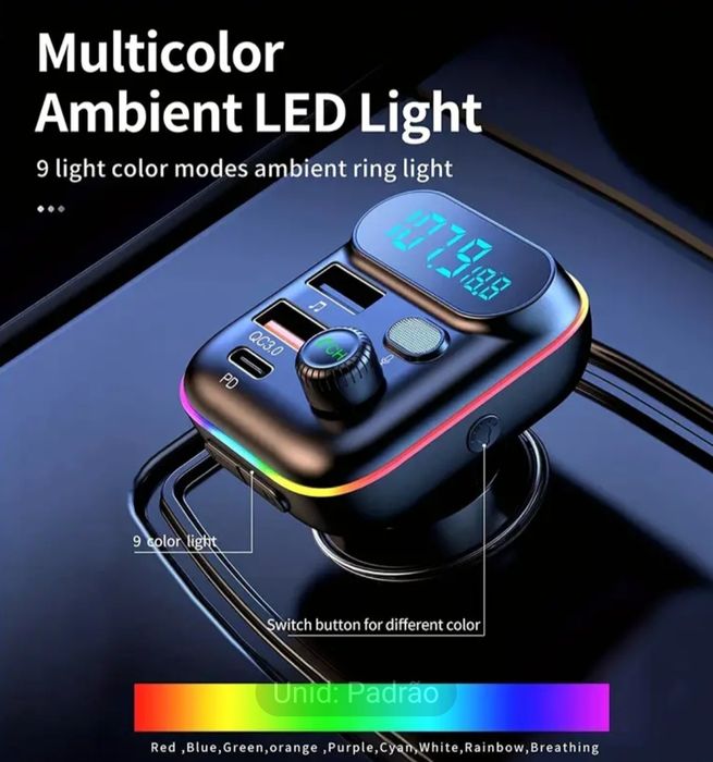 Multifuncões wireless carro