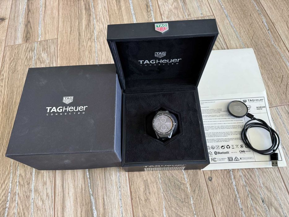 Tag Heuer Connected Modular, SBF8A zegarek, ładowarka, pudełko - SUPER