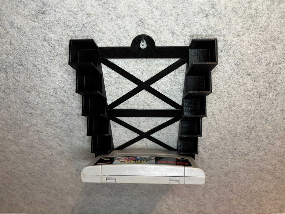 Stojak ścienny na 6 gier Super Nintendo SNES