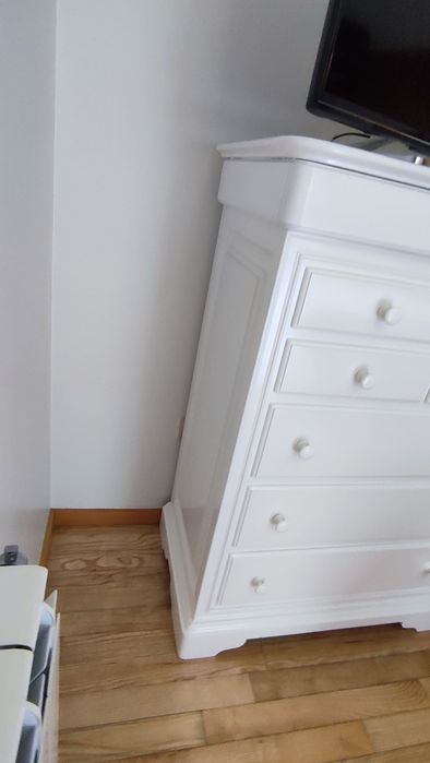 2 cómodas lacado branco