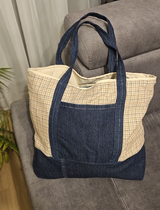 Duża torba eko, handmade. Nowa