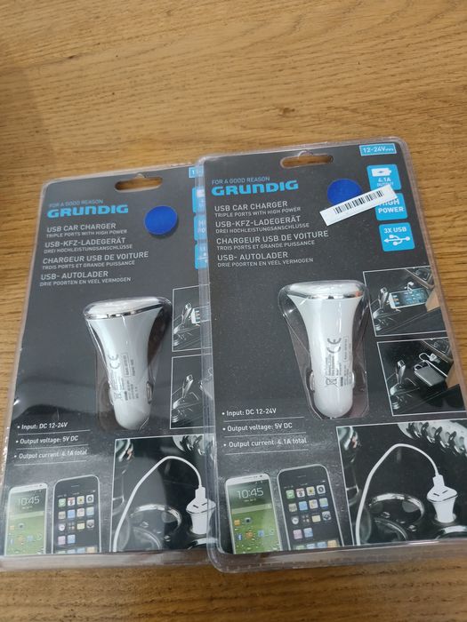 Ładowarki samochodowe Grundig 2 sztuki