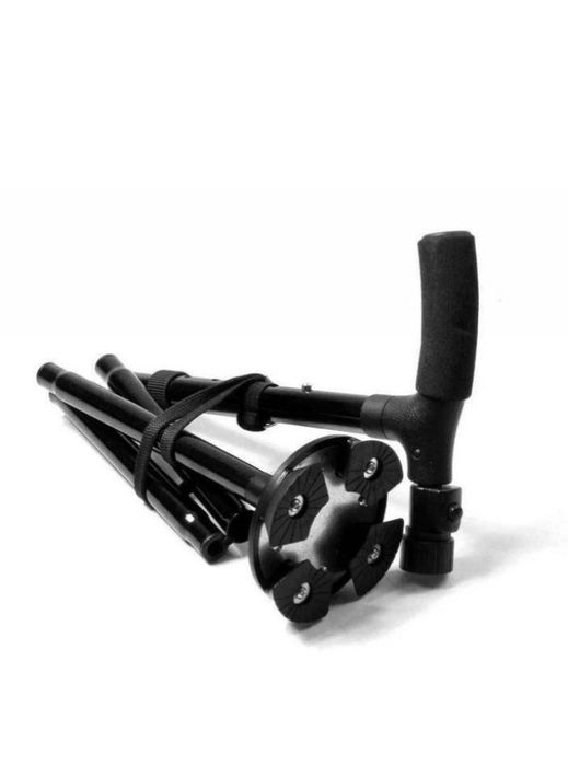 Тростина складна телескопічна з ЧОТИРМА опорними ніжками, фонариком