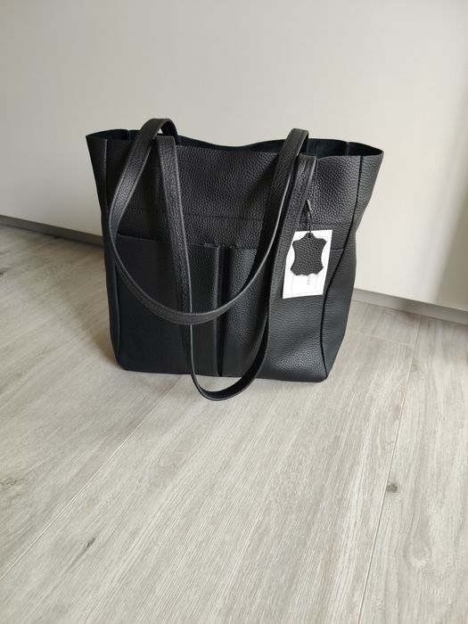 Torebka shopper skóra naturalna nowa