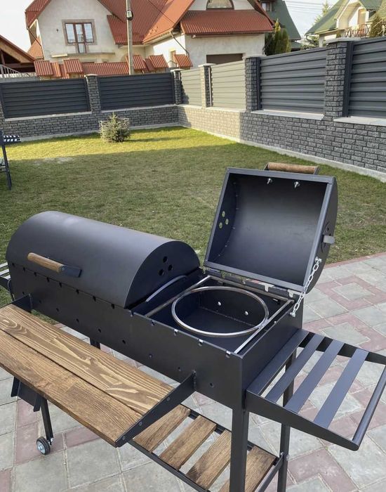 Стаціонарний Мангал гриль барбекю метал 5 мм ПОСИЛЕНИЙ