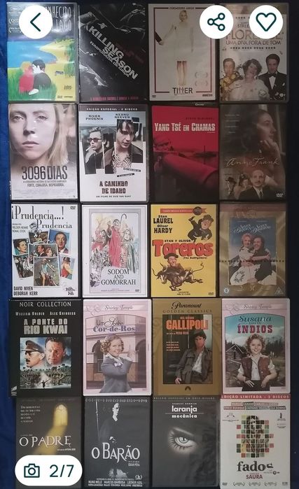 Lote 225 DVD'S Originais (LOTE 29)