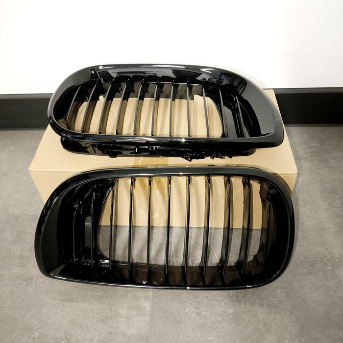 Grill Nerki Atrapa BMW E46 polift czarny połysk