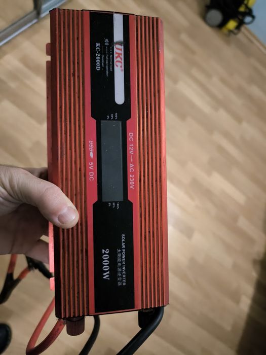 Б/у Перетворювач напруги інвертор UKC KC-2000D AC/DC 2000W з LCD диспл