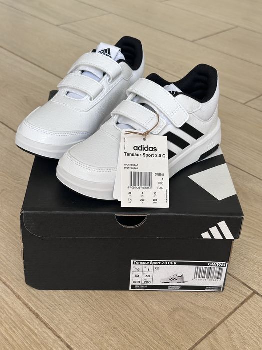Кросівки дитячі Adidas Tensaur Sport 2.0 CF K GW1981 33 (1 UK) білі