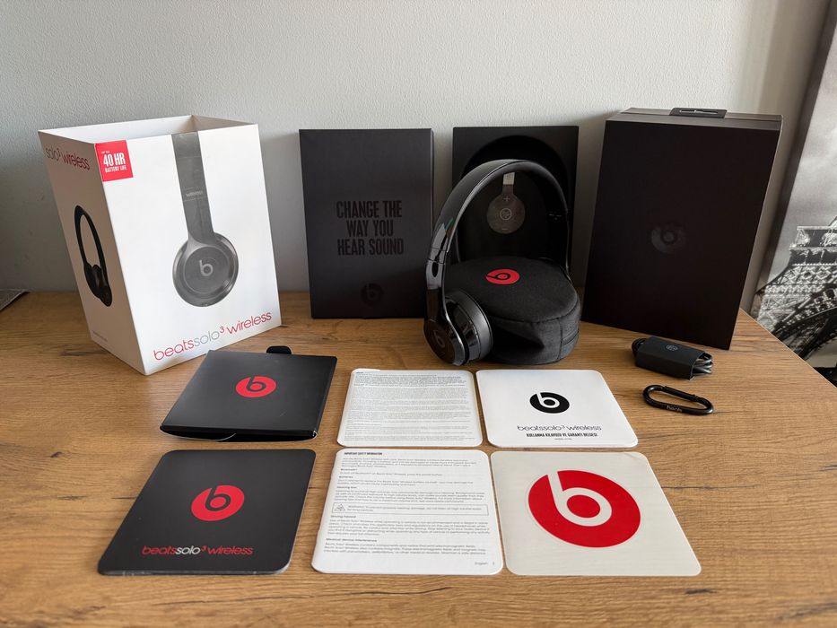 Słuchawki Bezprzewodowe Beats SOLO 3 Wireless Nowe poduszki Komplet