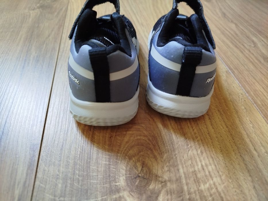 Reebok 22 23 szare czarne wiosenne. Rzep Rush Runner ig0521 Adidasy dl