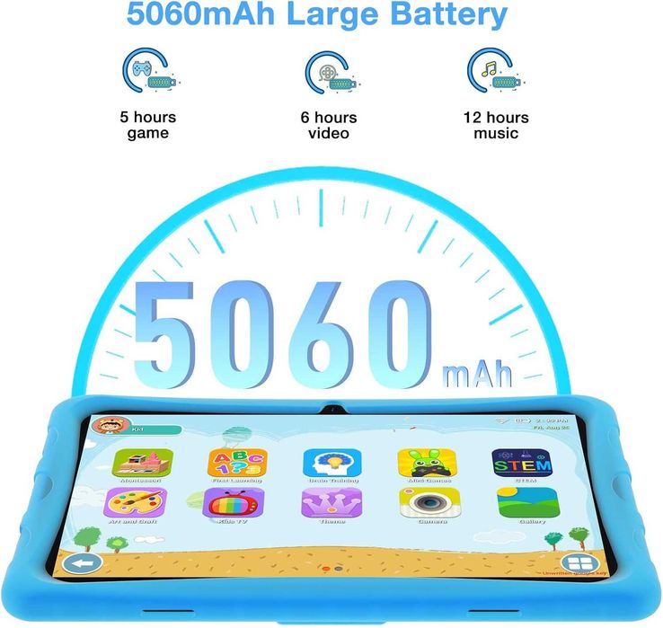 DOOGEE Tablet U10KID para crianças, 10,1 polegadas, 9 GB +128 GB