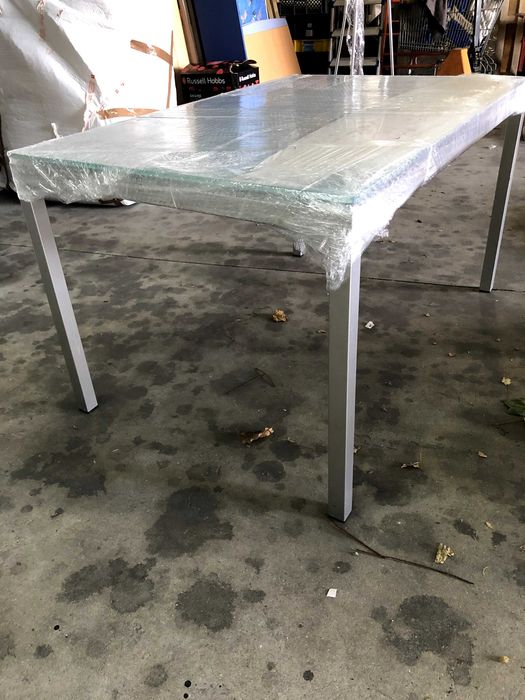 Mesa de cozinha de VIDRO extensível