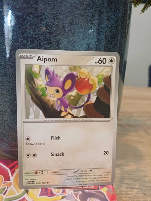 Pokémon Card Aipom #145 Pokémon Paradox Rift