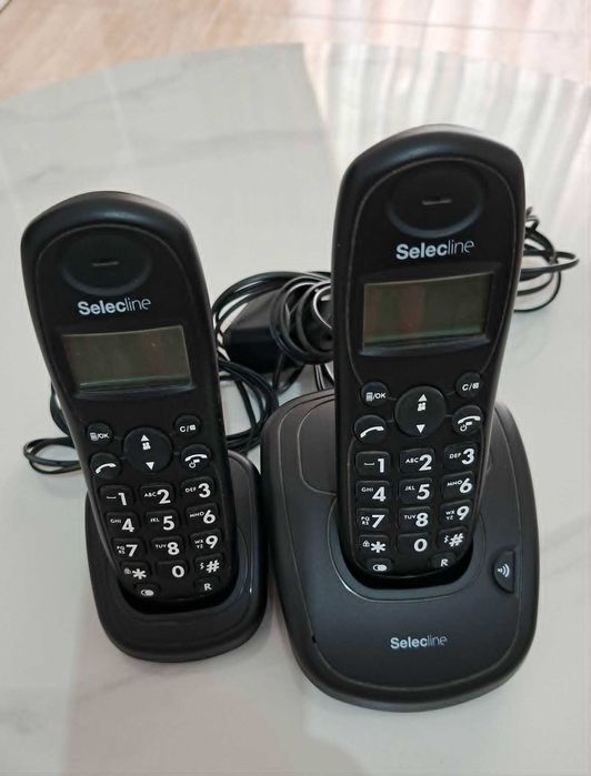 Conjunto de Dois Telefones Fixo sem Fios
