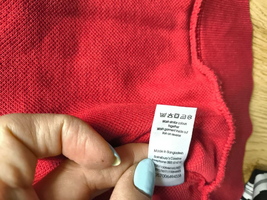 Bluza Tu czerwona rozpinana, rozmiar 146