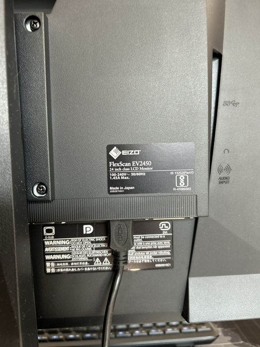 Monitor EIZO 24 FlexScan EV 2450  Full HD IPS