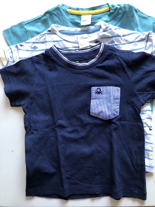 Três t-shirts menino 1 ano